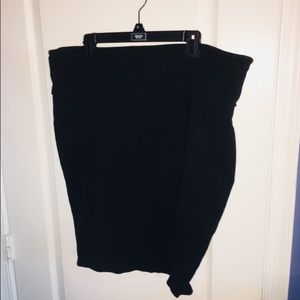 Solid Black Torrid Foldover Skirt